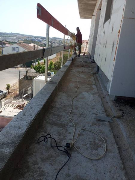 Terraço em fase de acabamento